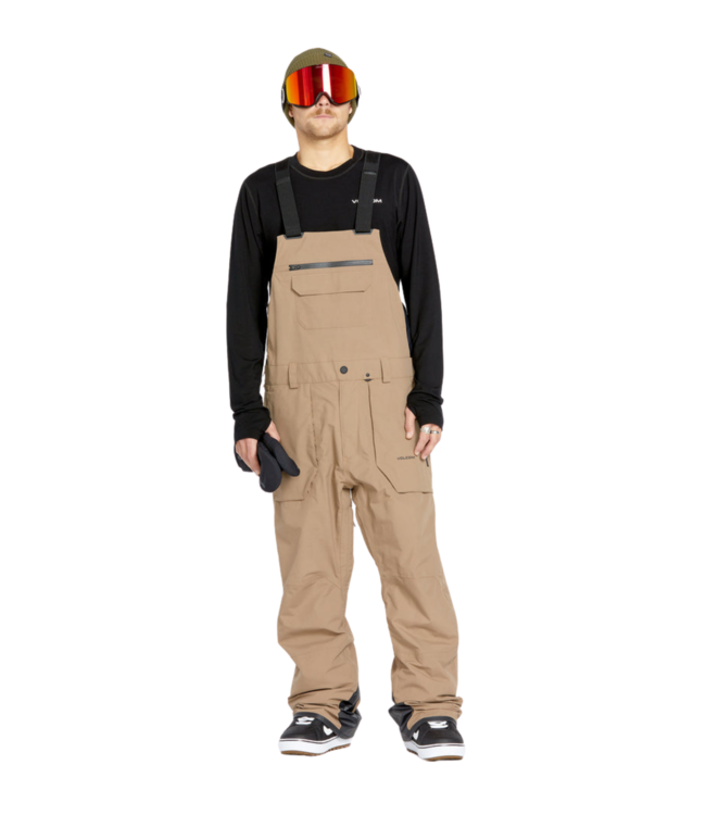 VOLCOM RAIN GORE-TEX BIB PANT OVERALL CHESTNUT BROWN 2025
