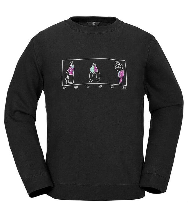 VOLCOM ESSENTIAL CREW BLACK 2025