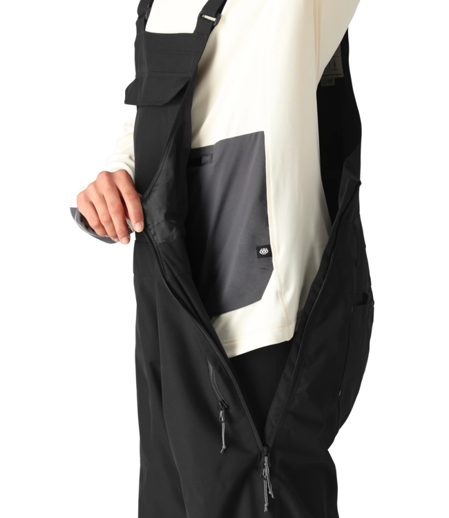 686 WOMENS BLACK MAGIC 20K BIB PANT BLACK 2025