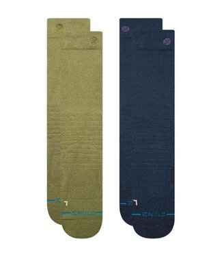 STANCE STANCE ICONIC MID  2 PACK SNOW SOCKS CHIVE 2025