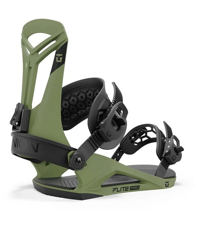 UNION FLITE PRO SNOWBOARD BINDINGS OLIVE GREEN 2025