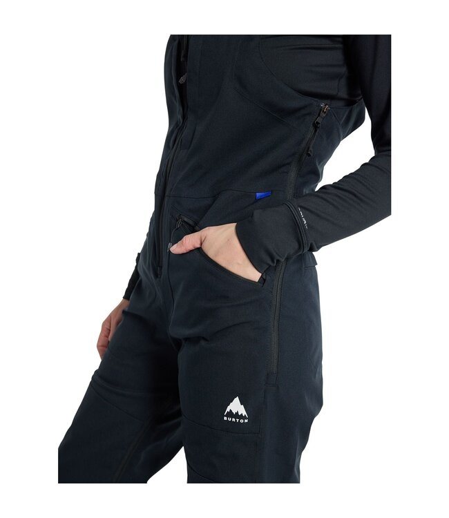 BURTON WOMENS RESERVE STRETCH BIB PANTS TRUE BLACK 2025