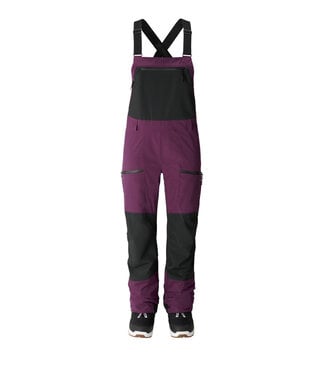 JONES JONES WOMENS MOUNTAIN SURF RECYCLED BIB PANT DEEP PURPLE 2025