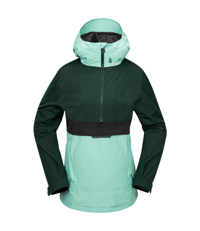 VOLCOM WOMENS ASHFIELD PULLOVER JACKET WASABI 2025