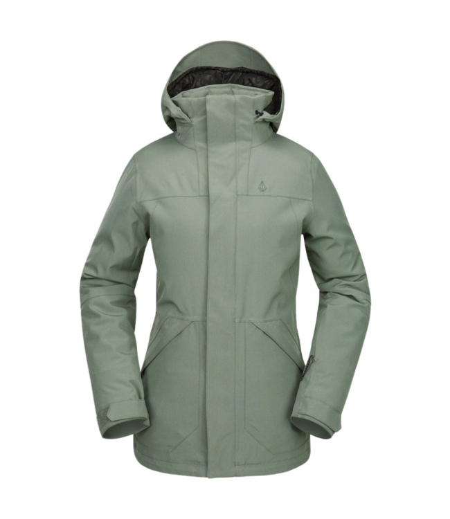 VOLCOM WOMENS SHELTER 3D STRETCH JACKET LICHEN GREEN 2025