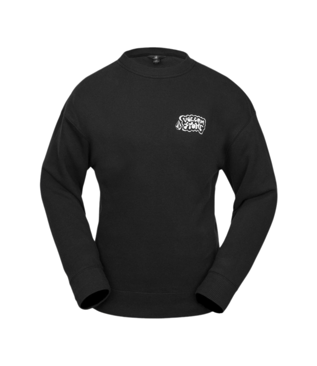 VOLCOM WOMENS ESSENTIAL CREW BLACK 2025