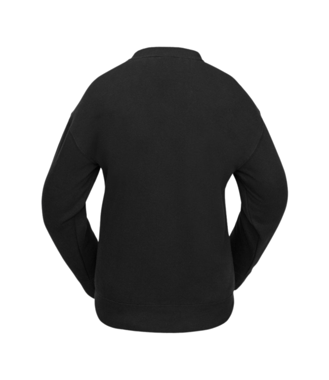 VOLCOM WOMENS ESSENTIAL CREW BLACK 2025