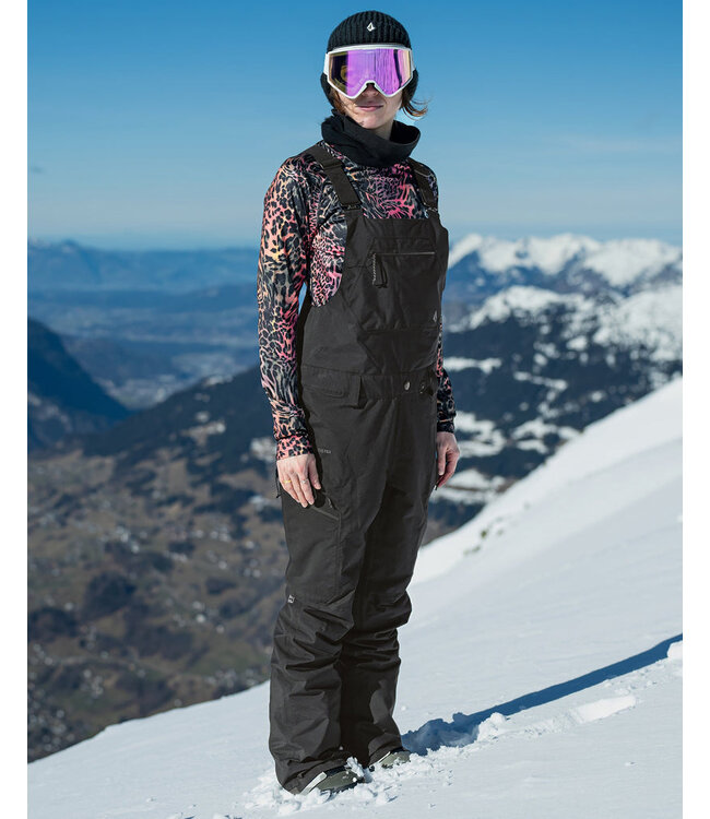 VOLCOM WOMENS ELM STRETCH GORE BIB PANT BLACK 2025