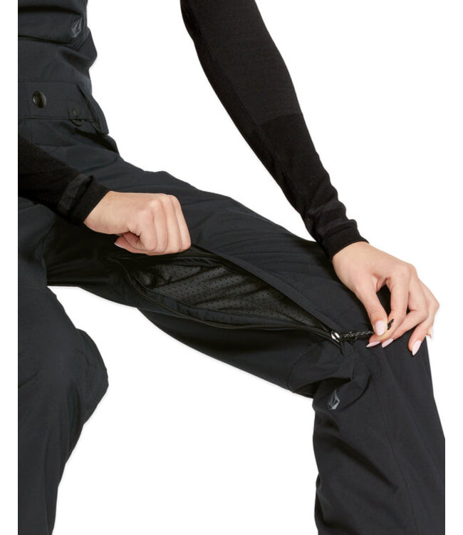 VOLCOM WOMENS ELM STRETCH GORE BIB PANT BLACK 2025