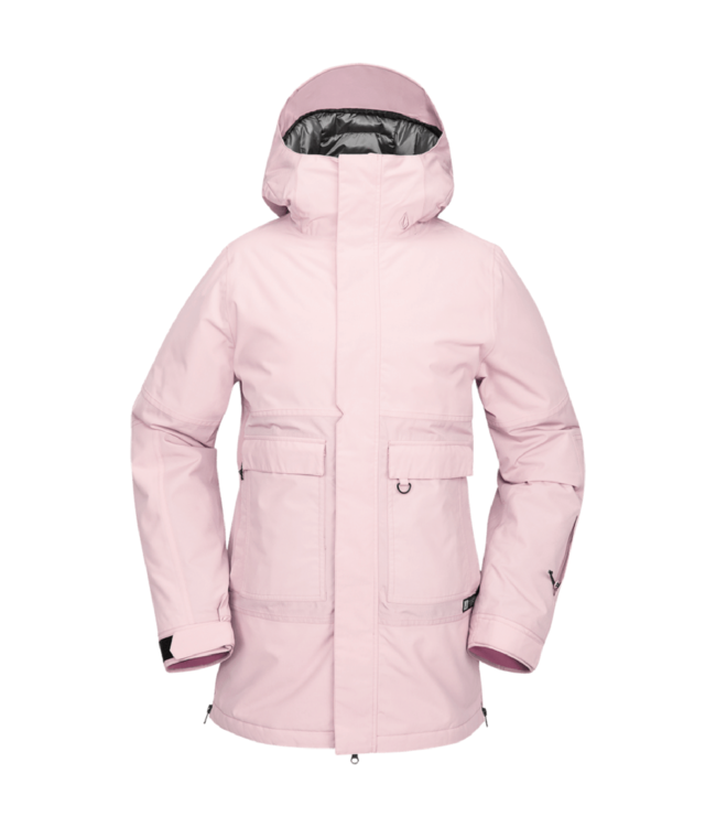 VOLCOM WOMENS LARX 2L TDS INFRARED PARKA ADOBE ROSE 2025