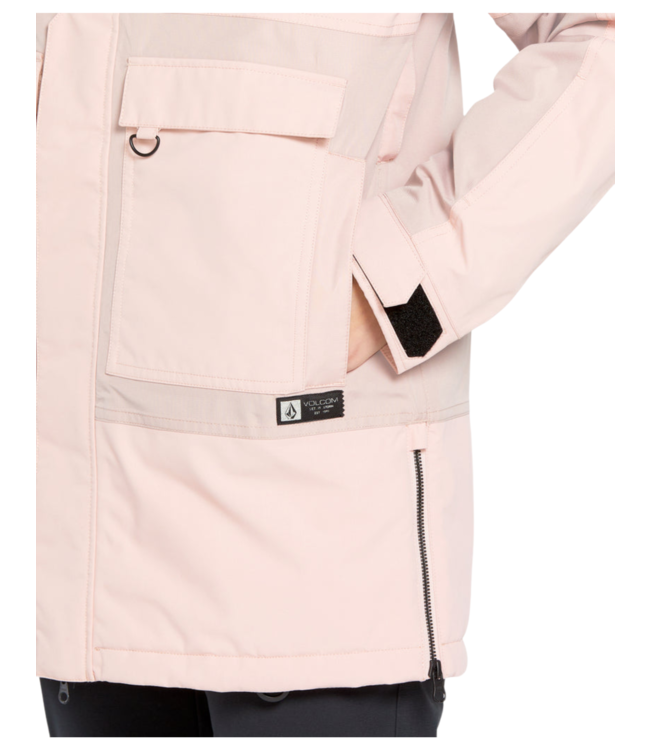VOLCOM WOMENS LARX 2L TDS INFRARED PARKA ADOBE ROSE 2025