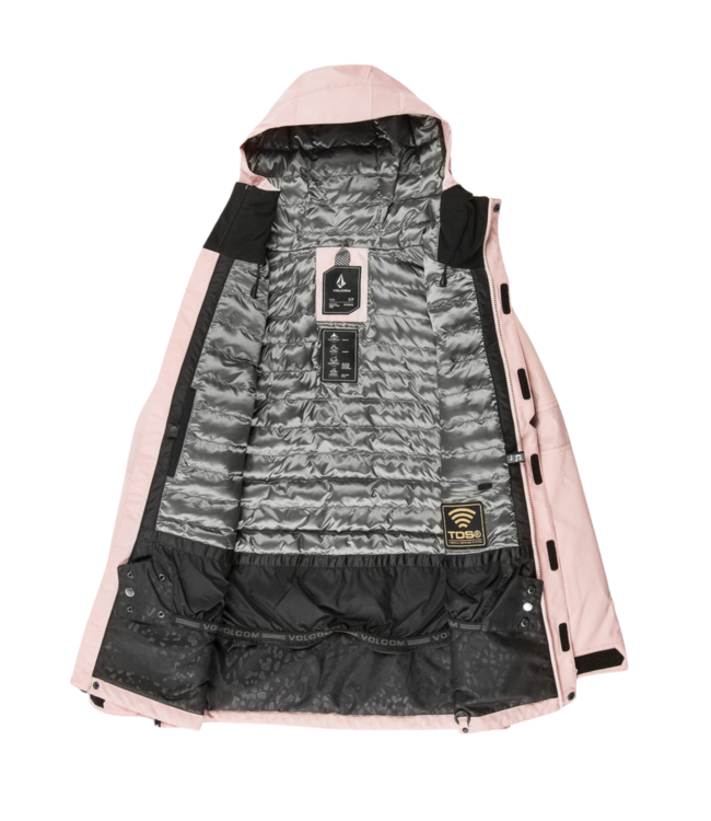 VOLCOM WOMENS LARX 2L TDS INFRARED PARKA ADOBE ROSE 2025