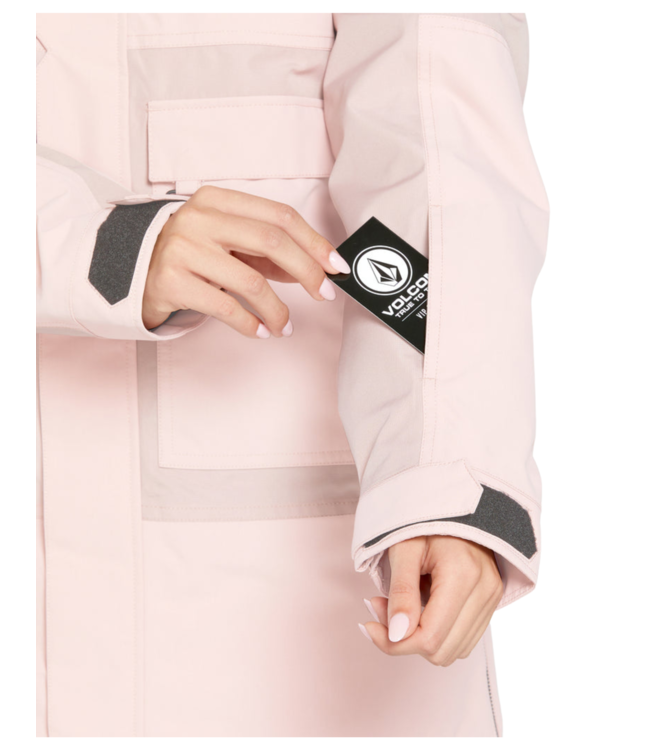 VOLCOM WOMENS LARX 2L TDS INFRARED PARKA ADOBE ROSE 2025