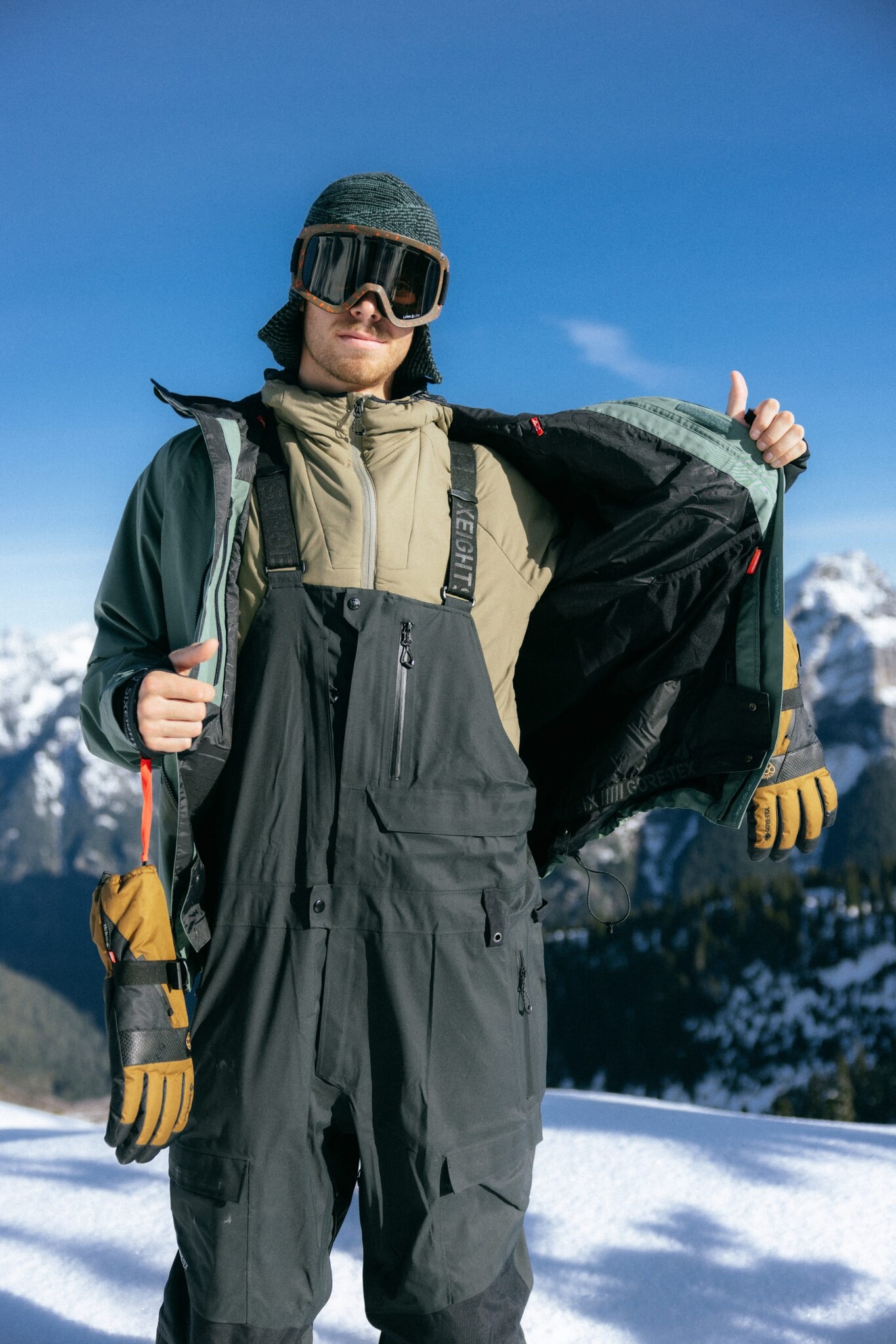 686 GORE-TEX STRETCH DISPATCH BIB PANT BLACK 2025 - ONE Boardshop