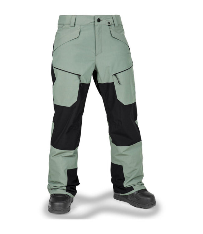 VOLCOM WOMENS STONE MICA 20K PANT LICHEN GREEN 2025