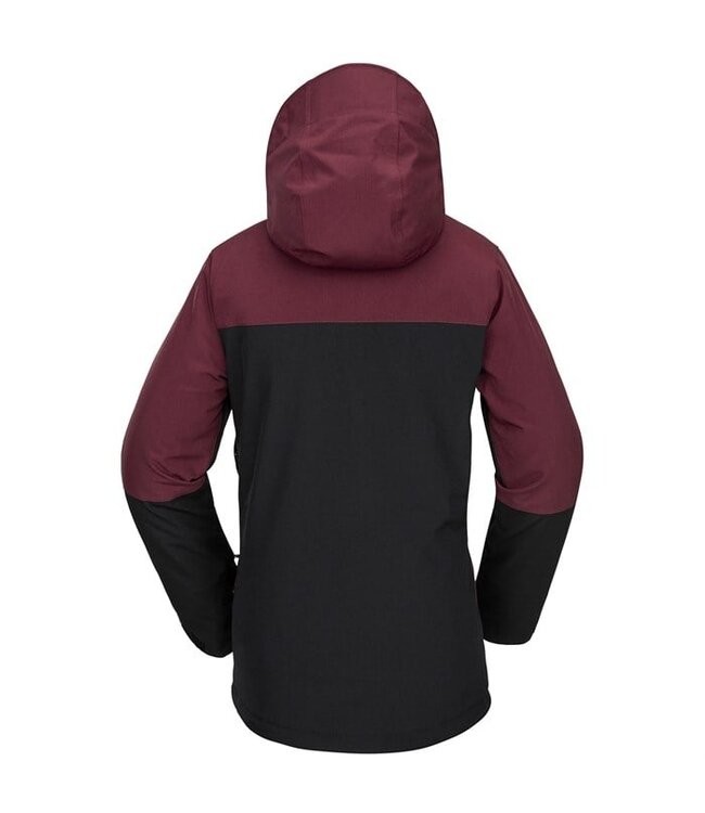 VOLCOM WOMENS SHELTER 3D STRETCH JACKET BURGUNDY 2025