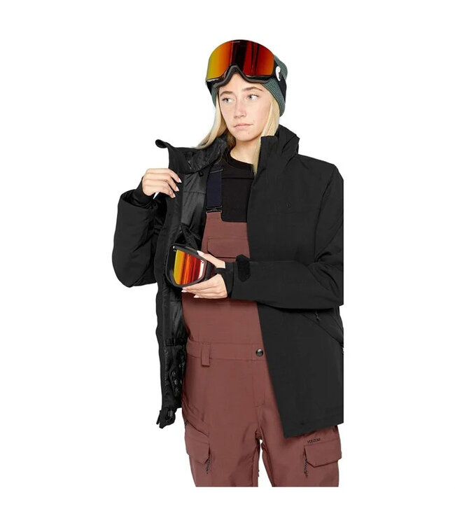 VOLCOM WOMENS SHELTER 3D STRETCH JACKET BLACK 2025