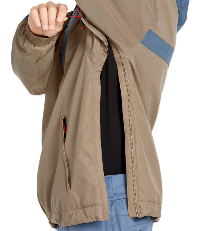 VOLCOM LONGO 20K PULLOVER JACKET CHESTNUT BROWN 2025