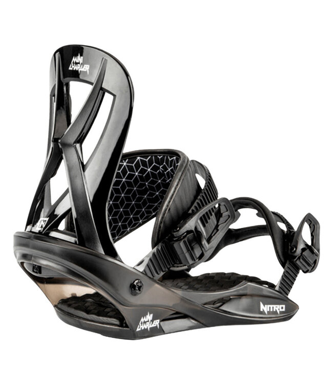 NITRO KIDS MINI CHARGER SNOWBOARD BINDINGS BLACK 2025