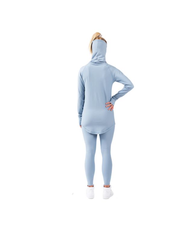 EIVY WOMENS ICECOLD GAITER RIB TOP FADED FOG 2025