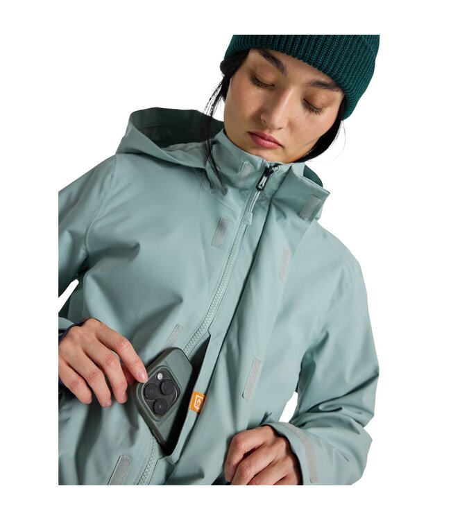 BURTON WOMENS JET RIDGE JACKET PETROL GREEN 2025