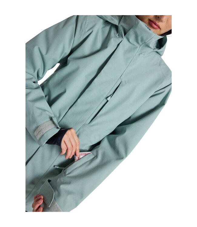 BURTON WOMENS JET RIDGE JACKET PETROL GREEN 2025
