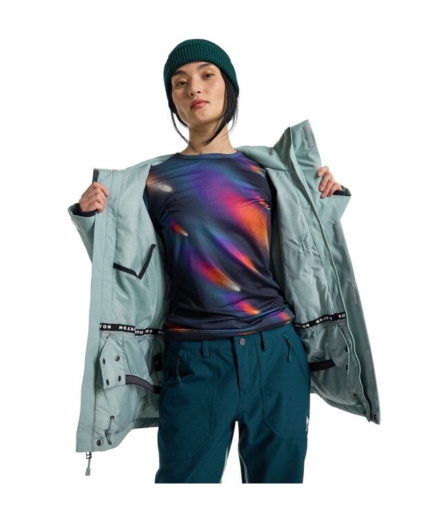 BURTON WOMENS JET RIDGE JACKET PETROL GREEN 2025