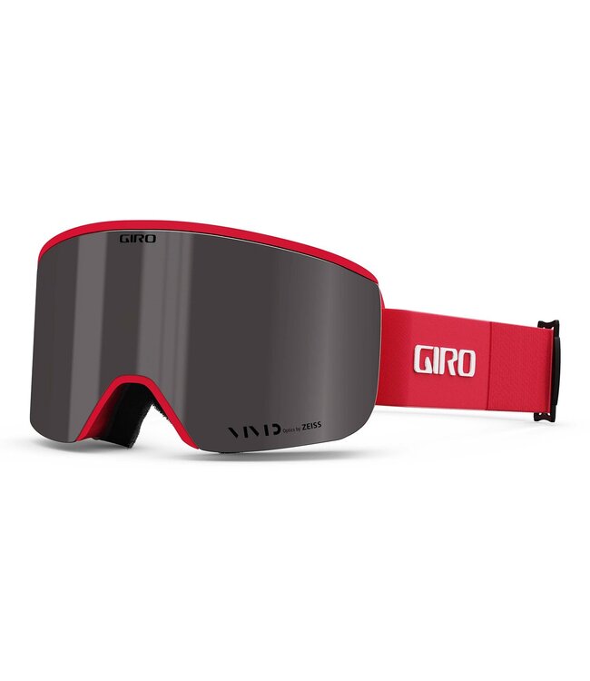 GIRO AXIS GOGGLE RED & BLACK THIRDS w/ VIVID SMOKE + VIVID INFRARED 2025