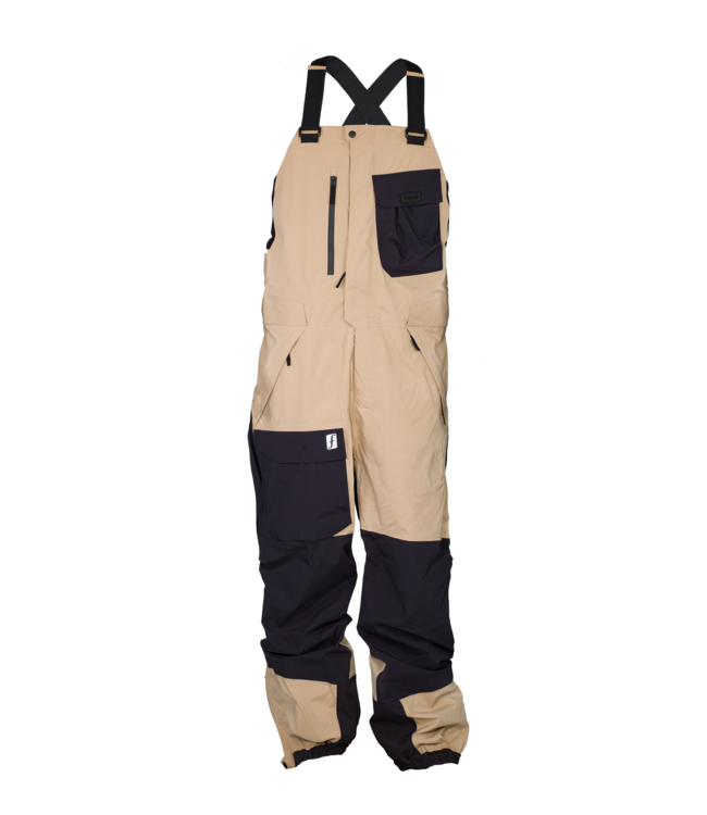 FORUM 3-LAYER BACKCOUNTRY BIB PANT BLACK/DESERT KHAKI 2025