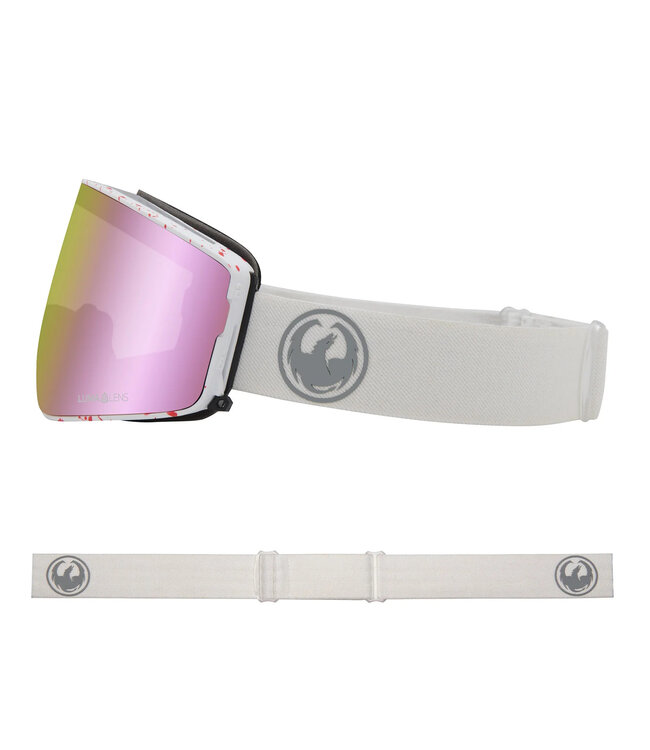 DRAGON PXV2 GOGGLE REUSED w/ LL PINK ION + LL DARK SMOKE 2025