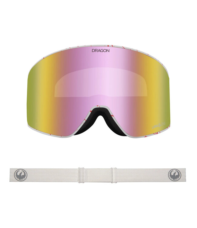 DRAGON PXV2 GOGGLE REUSED w/ LL PINK ION + LL DARK SMOKE 2025