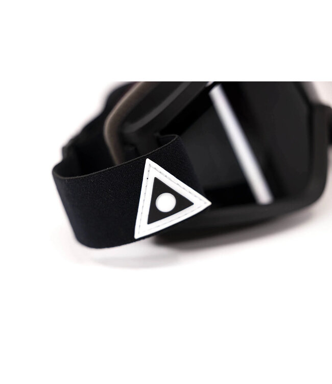 ASHBURY BLACKBIRD GOGGLE WHITE TRIANGLE w/ DARK SMOKE + YELLOW 2025