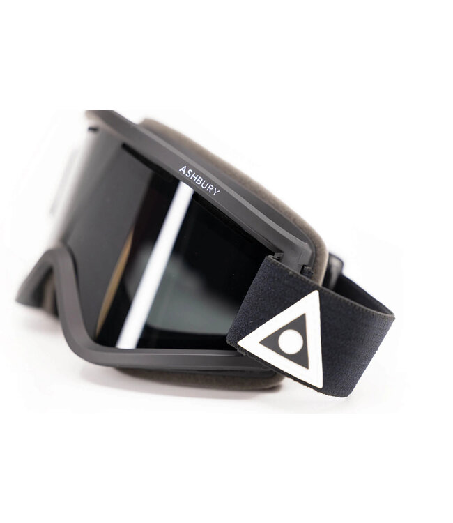 ASHBURY BLACKBIRD GOGGLE WHITE TRIANGLE w/ DARK SMOKE + YELLOW 2025