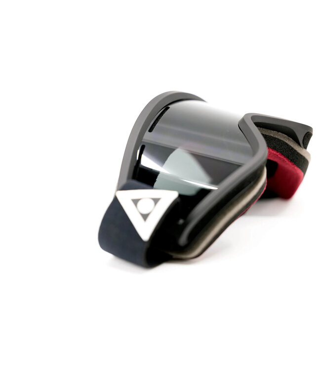 ASHBURY BLACKBIRD GOGGLE WHITE TRIANGLE w/ DARK SMOKE + YELLOW 2025