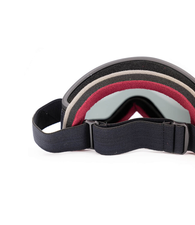 ASHBURY BLACKBIRD GOGGLE WHITE TRIANGLE w/ DARK SMOKE + YELLOW 2025