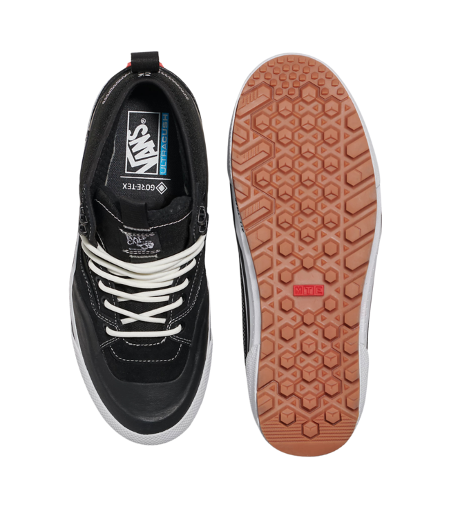 VANS MENS MTE HALF CAB GORE-TEX SHOES BLACK/WHITE