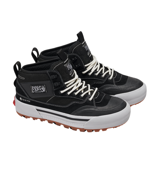 VANS MENS MTE HALF CAB GORE-TEX SHOES BLACK/WHITE