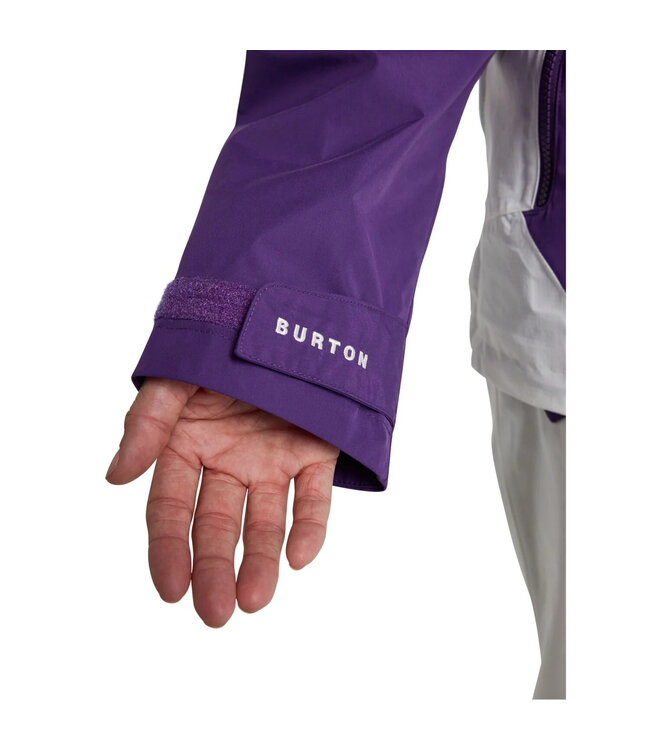 BURTON WOMENS FROSTNER ANORAK IMPERIAL PURPLE/STOUT WHITE 2025
