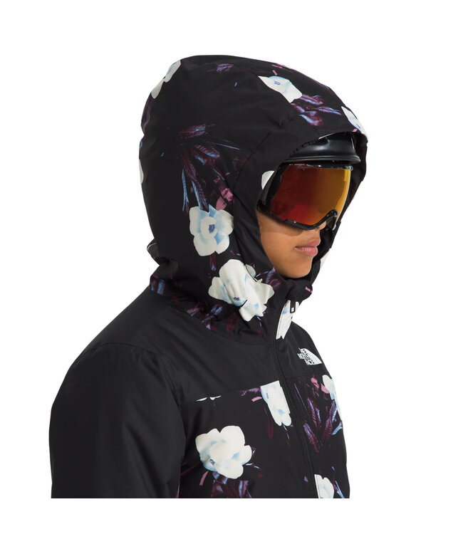 THE NORTH FACE GIRLS FREEDOM INSULATED JACKET BLACK WINTER FLOWERS PRINT 2025