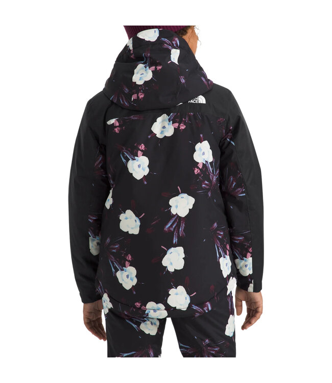 THE NORTH FACE GIRLS FREEDOM INSULATED JACKET BLACK WINTER FLOWERS PRINT 2025