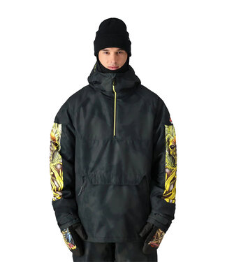 686 686 RENEWAL ANORAK JACKET IRON MAIDEN EDDIES BLACK 2025
