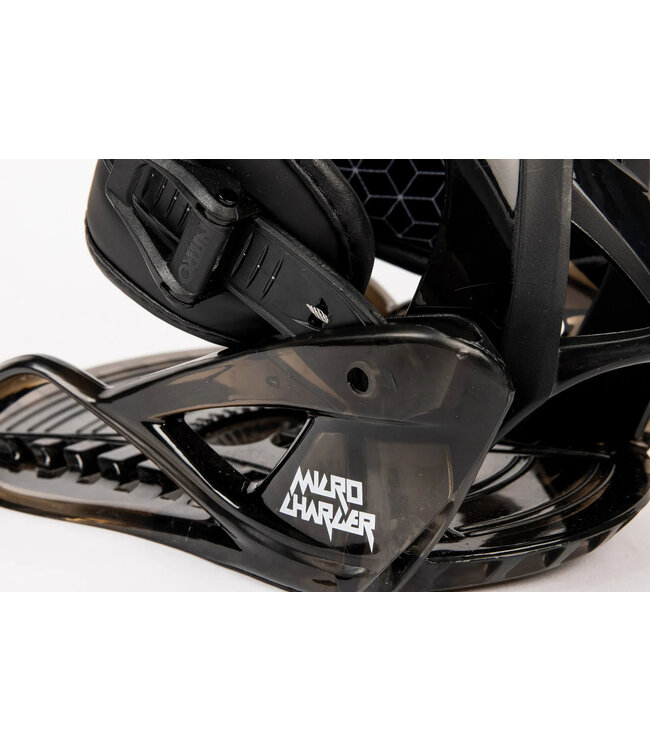 NITRO MICRO CHARGER SNOWBOARD BINDINGS BLACK 2025