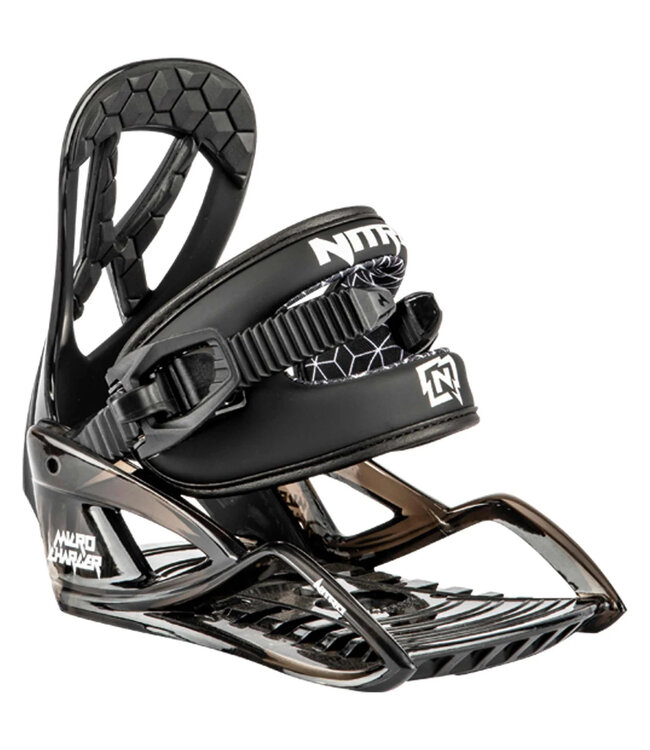 NITRO MICRO CHARGER SNOWBOARD BINDINGS BLACK 2025