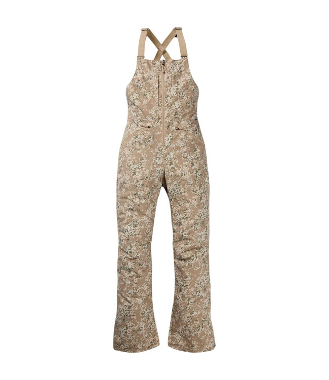 BURTON WOMENS RESERVE STRETCH BIB PANTS SNOWFALL CAMO 2025