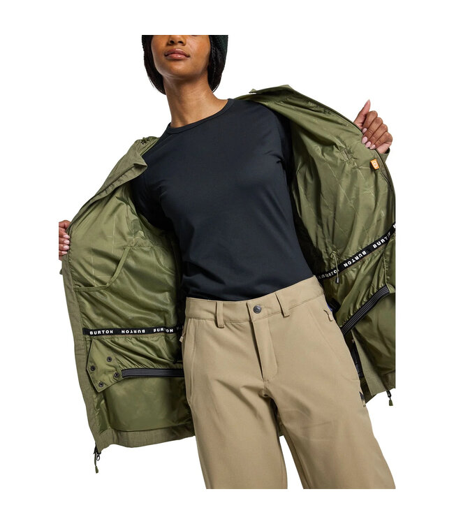 BURTON WOMENS LALIK JACKET FOREST MOSS 2025