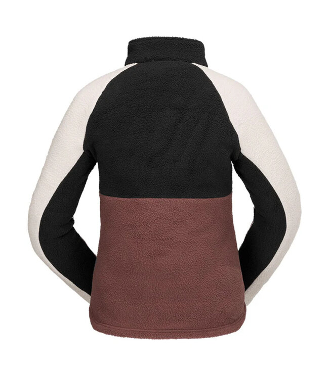 VOLCOM WOMENS DEMI HALF ZIP MAHOGANY 2025