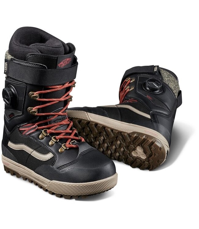 VANS WOMENS LUNA VENTANA PRO SNOWBOARD BOOTS BLACK/RED 2025