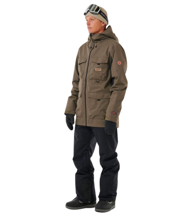 RIP CURL MENS ANTI SERIES PINNA 10K/10K SNOWBOARD JACKET ROCK 2025