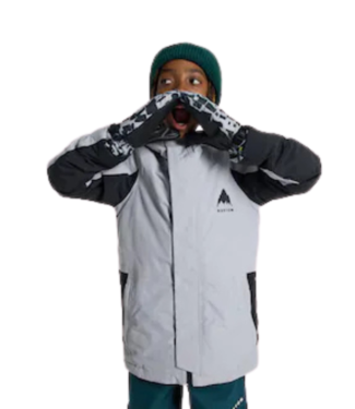 BURTON BURTON KIDS SKIMMER 2L JACKET SILVER SCONCE/TRUE BLACK 2025