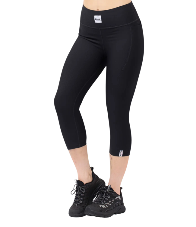 EIVY WOMENS POCKET RIB 3/4 TIGHTS BLACK 2025